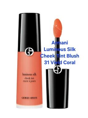 Armani Beauty Luminous Silk Cheek Tint 31 Vivid Coral - bright coral. 💥NEW BNIB